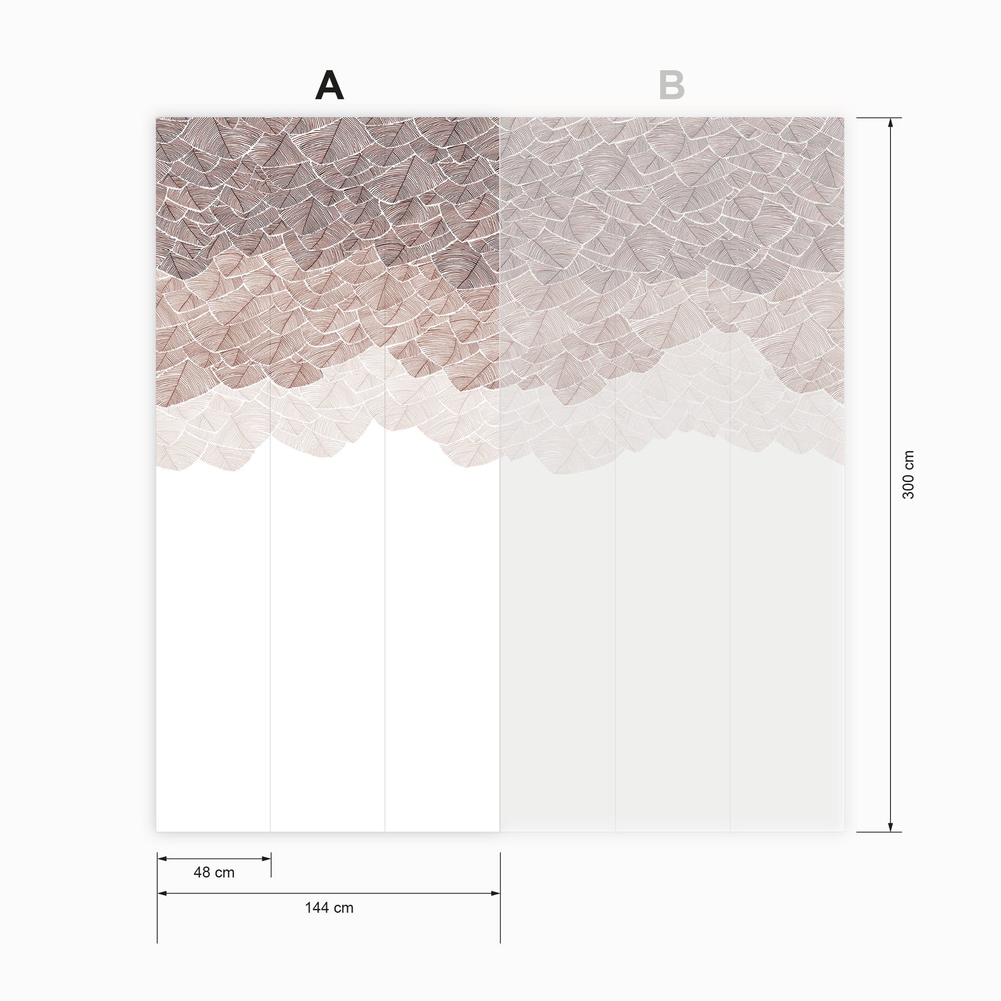 Feuillu Brun et dorure artisanale