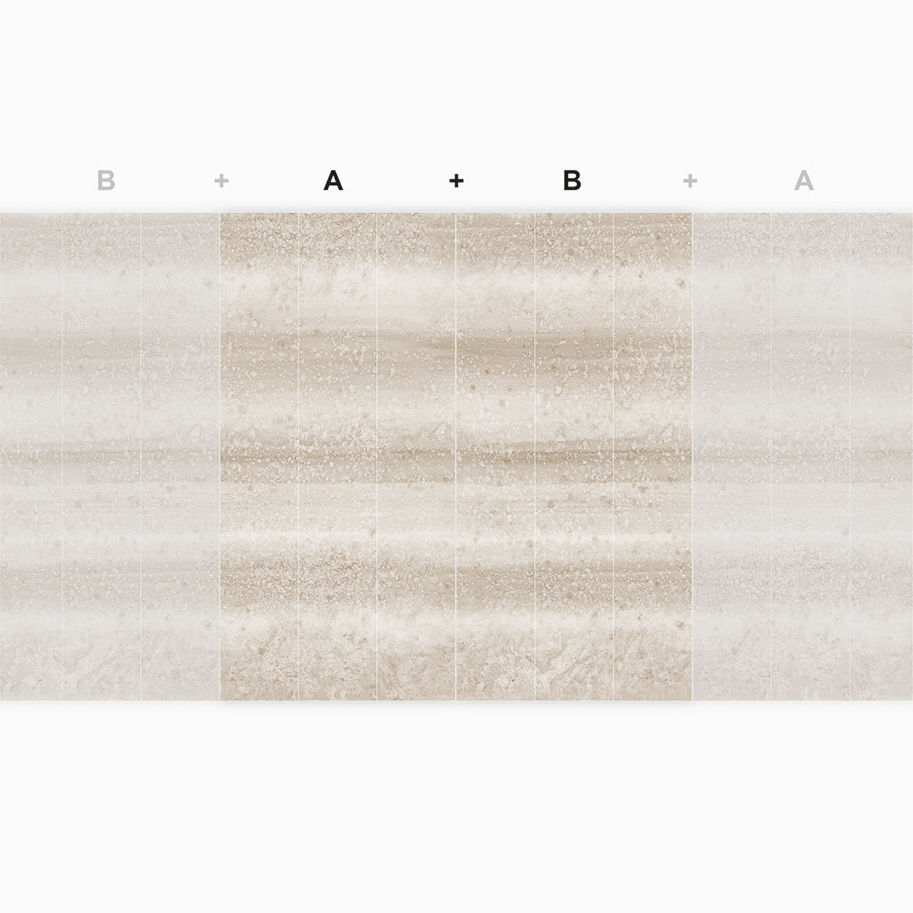 Travertin Sépia et dorure artisanale