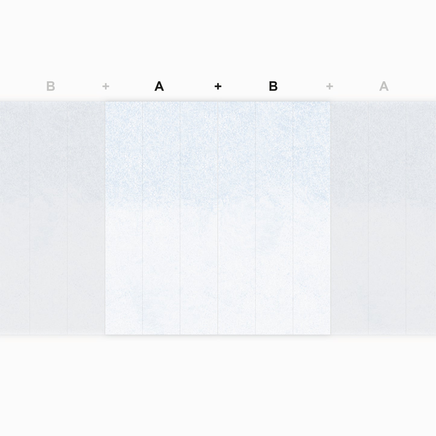 Neige Bleu et dorure artisanale