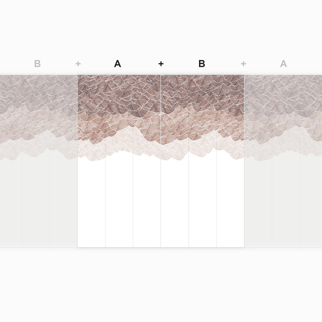 Feuillu Brun et dorure artisanale