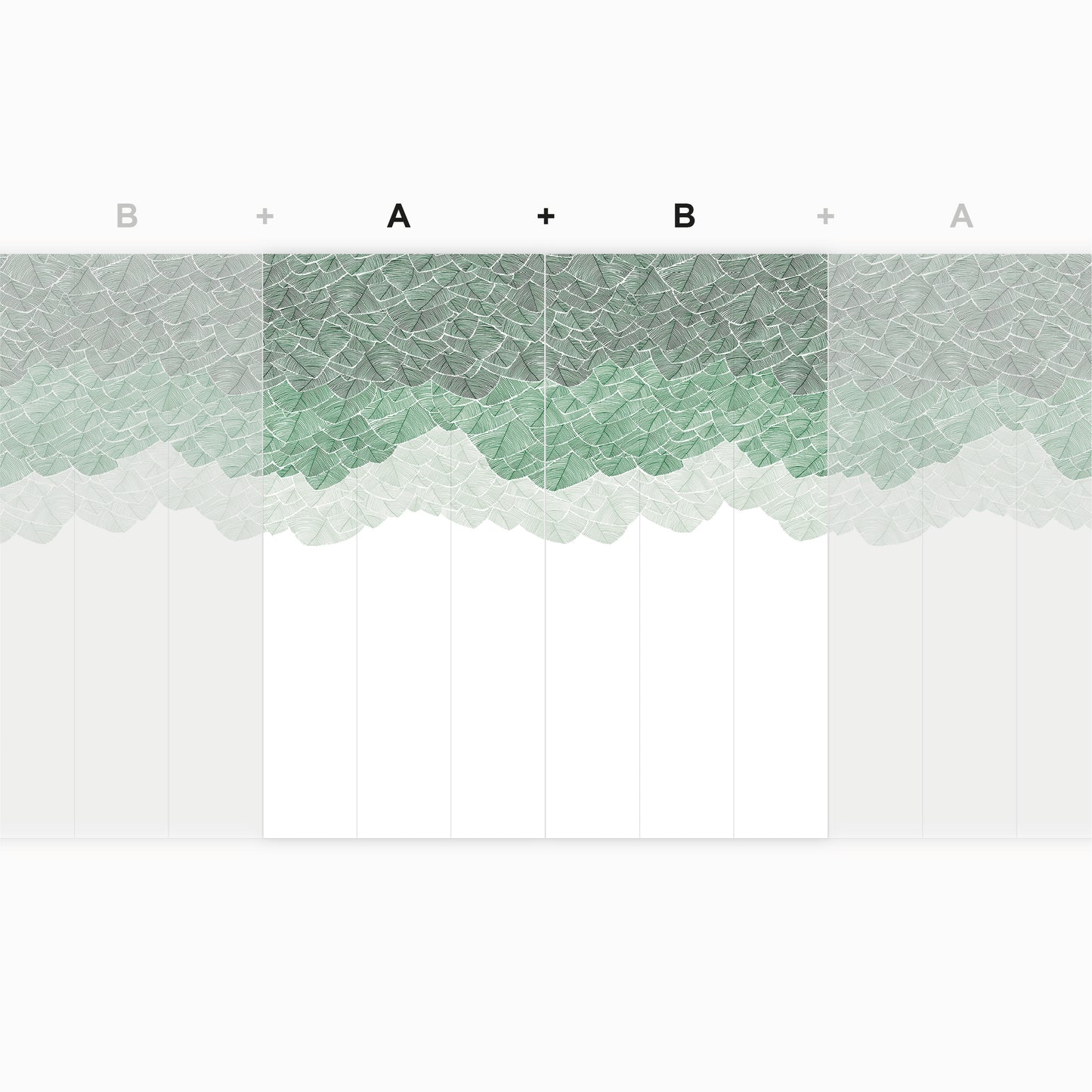 Feuillu Vert et dorure artisanale