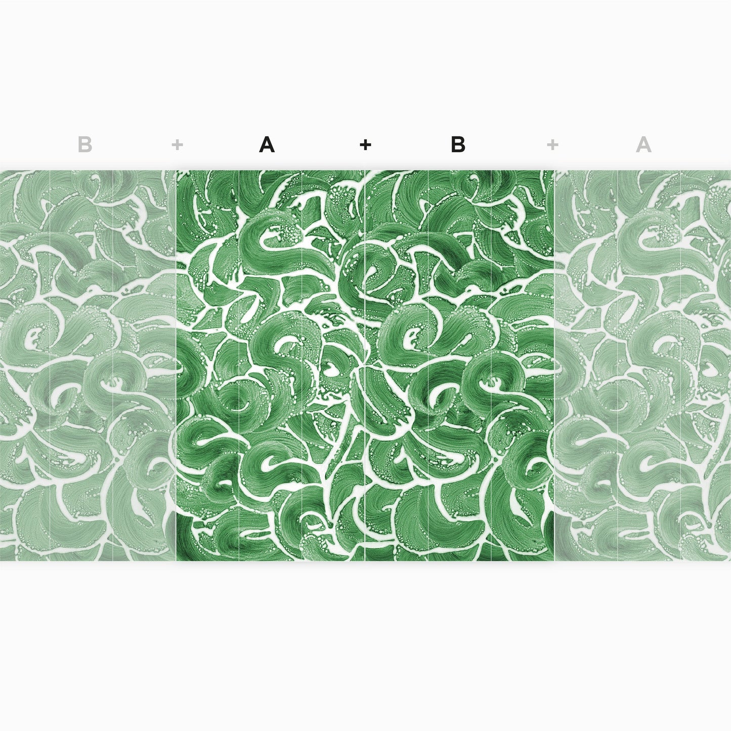 Remous Vert et dorure artisanale