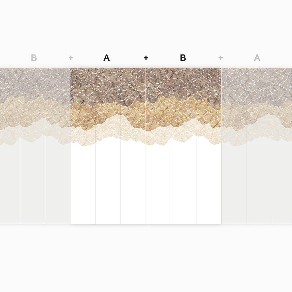 Feuillu Tabac et dorure artisanale