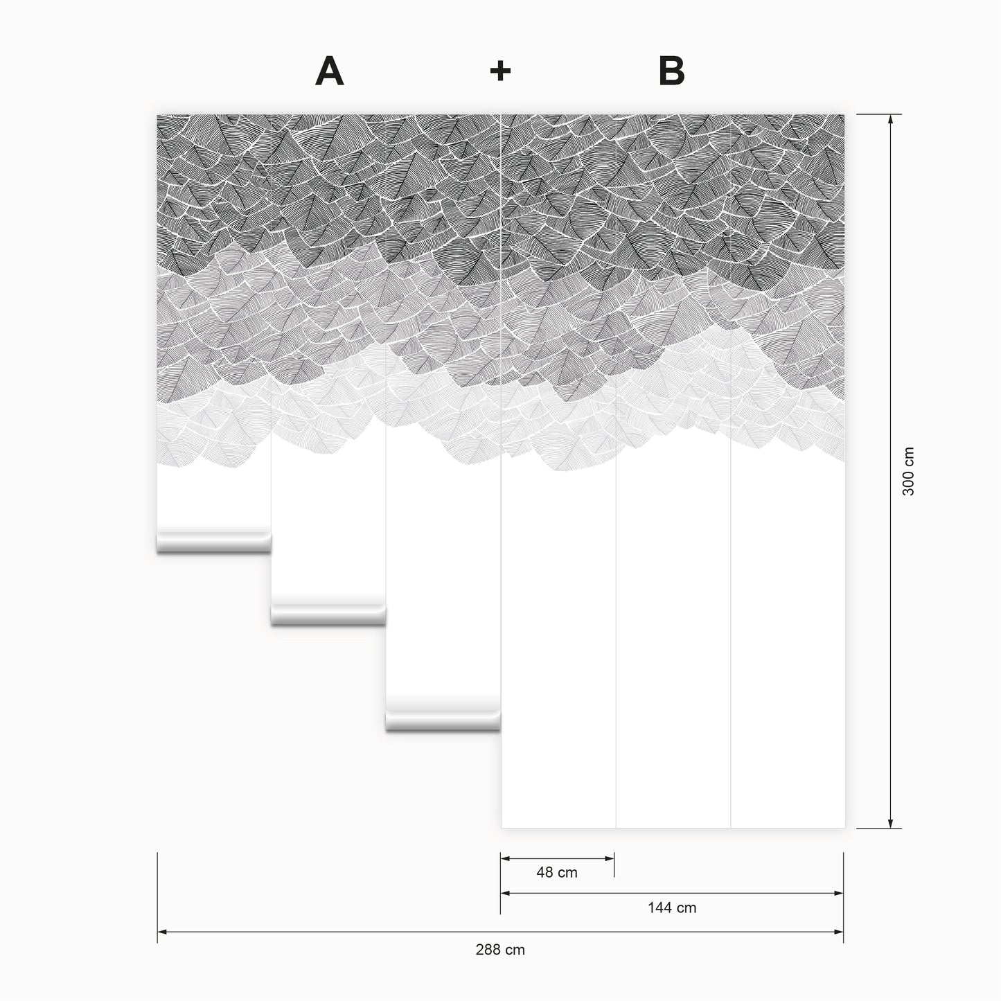 Feuillu Gris et dorure artisanale