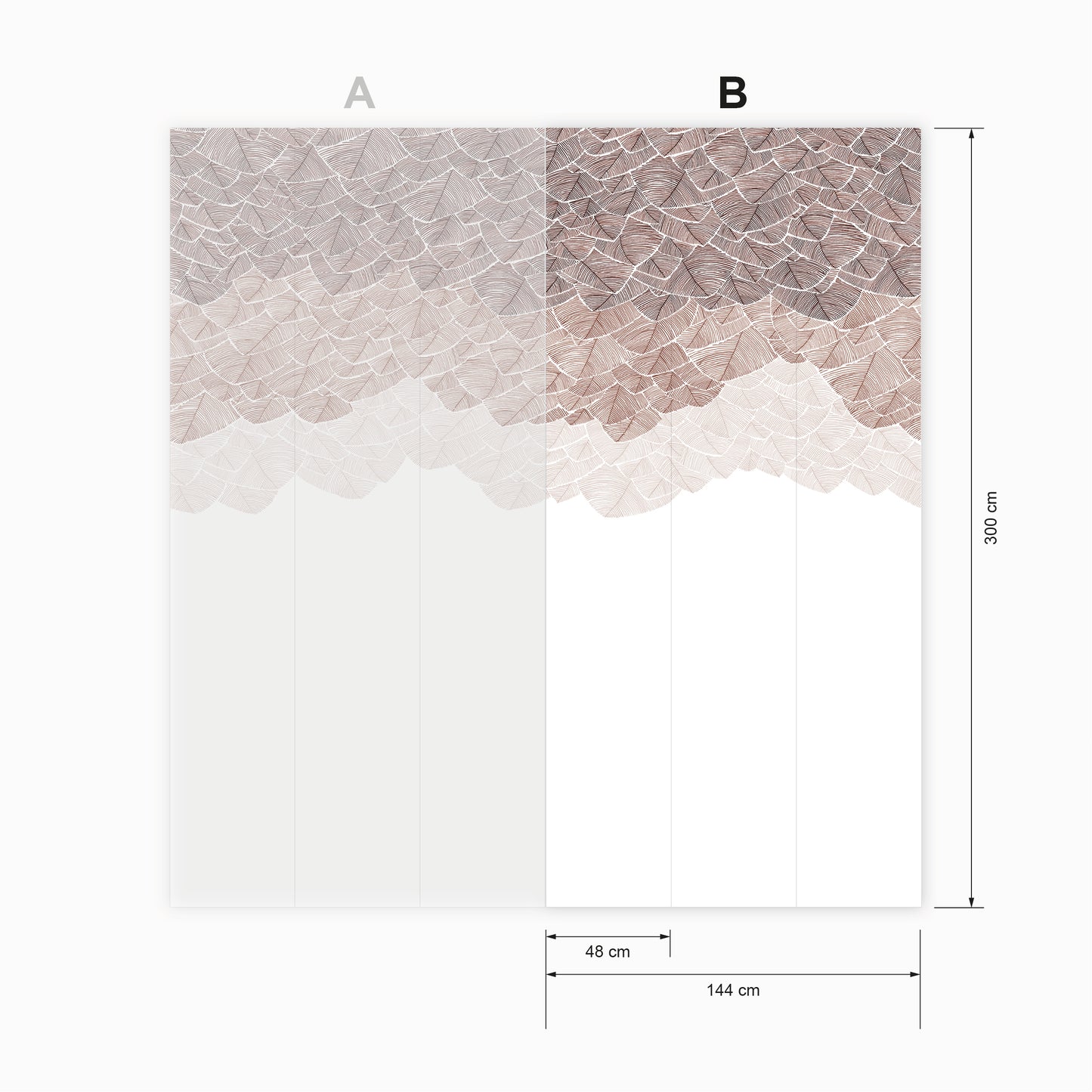 Feuillu Brun et dorure artisanale