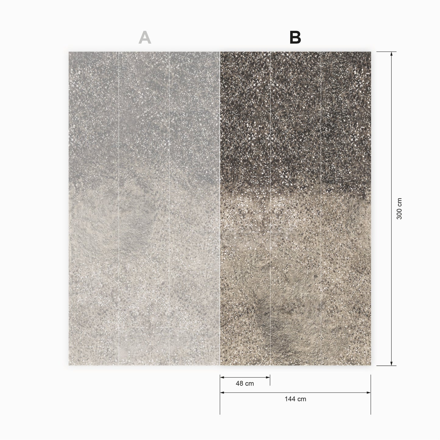 Neige Marron et dorure artisanale