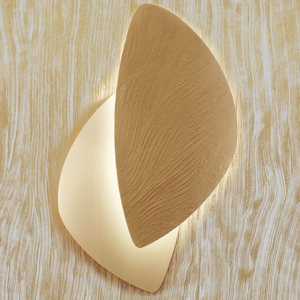 Grande Applique Double Galet Décor Alluvion