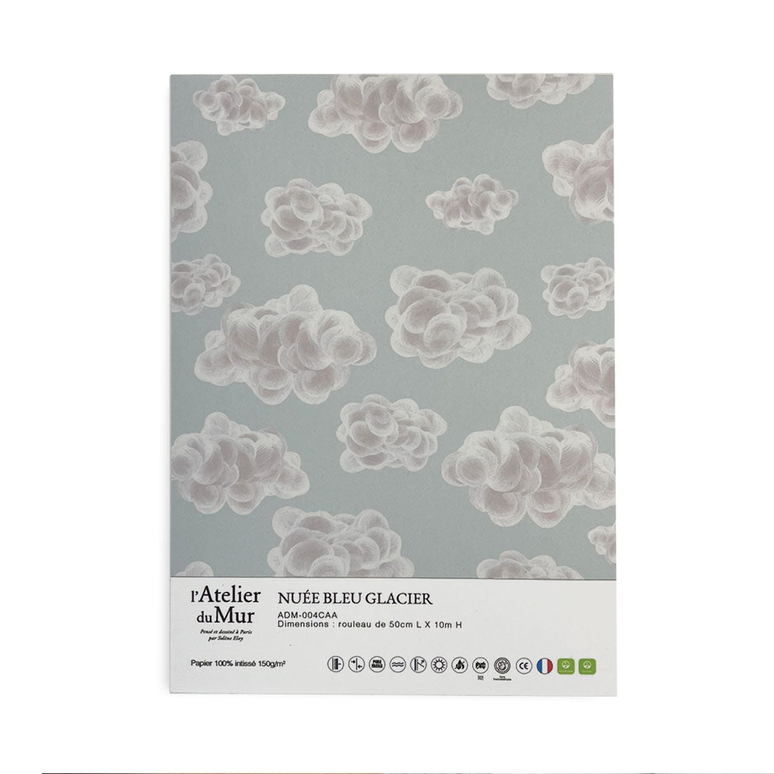 Papier Peint Nuée Bleu Glacier