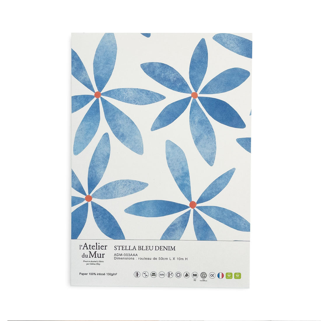 Papier Peint Stella Bleu Denim