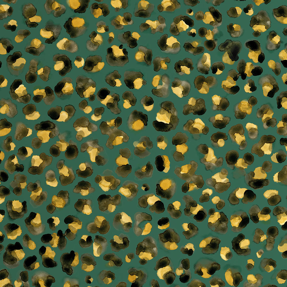 Papier Peint Léopard Emeraude