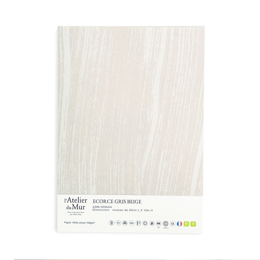 Papier Peint Ecorce Gris Beige