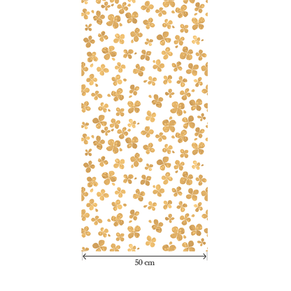 Papier Peint Trèfle Moutarde